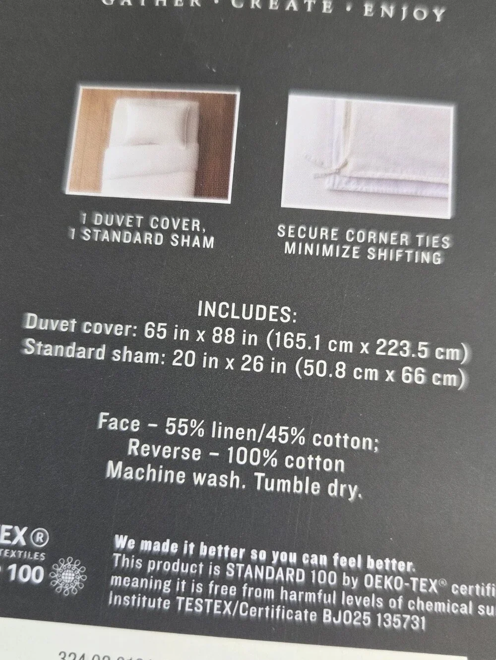 Hearth And Hand Linen Blend Duvet Set